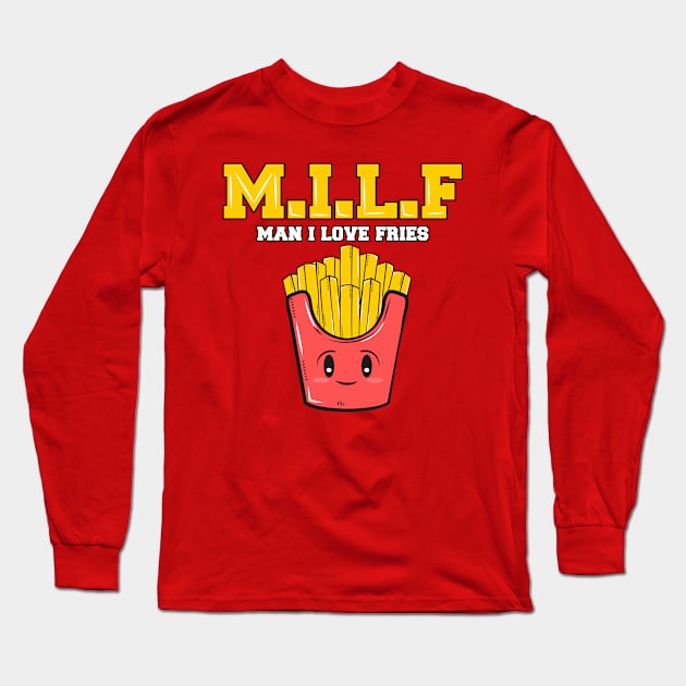 M.I.L.F Long Sleeve T-Shirt by MonkeyLogick